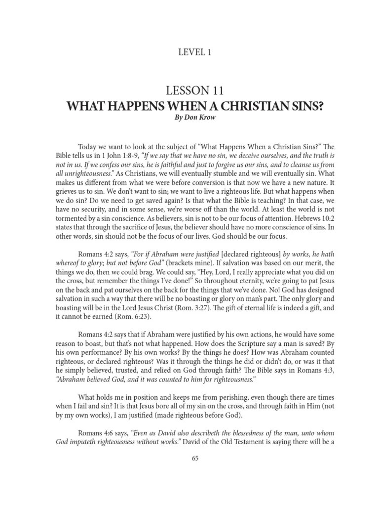 Discipleship Evangelism Study Guide Language English Level 1 Lesson 11 ...