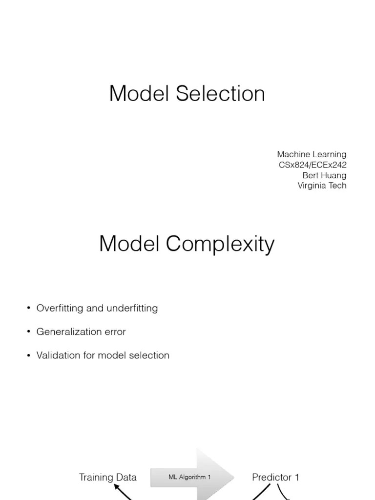 1.3-Model Selection | PDF