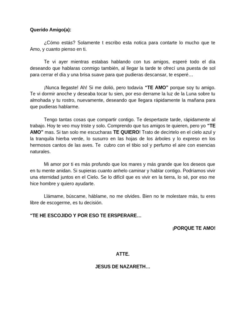 Carta De Jesus | PDF