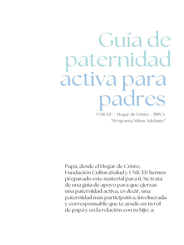 Guía De Paternidad Pdf Violencia Relaciones Personales Crianza Y