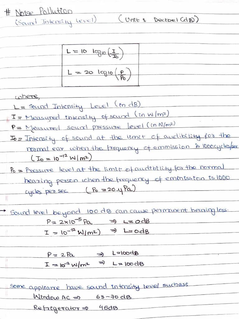 Noise Pollution | PDF