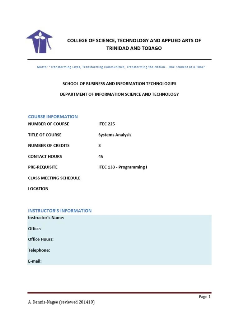 ITEC 225 - SystemsAnalysis | PDF