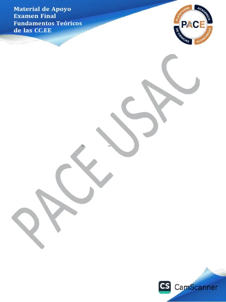 Material De Apoyo Examen Final Fundamentos Teóricos De Las Ccee | PDF