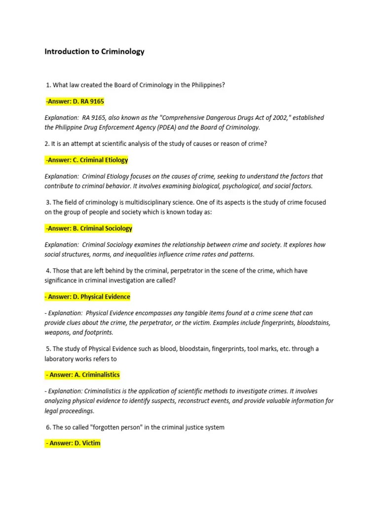 Introduction Of Criminology | PDF