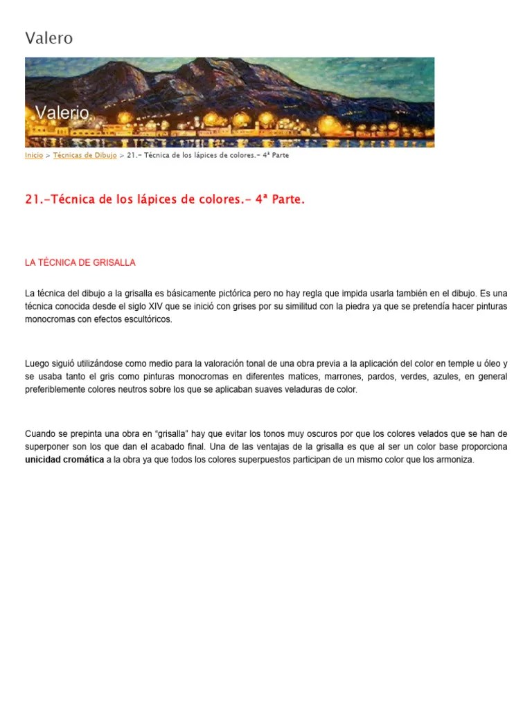 Tecnica De Los Lapices De Colores. - 4a Parte | PDF