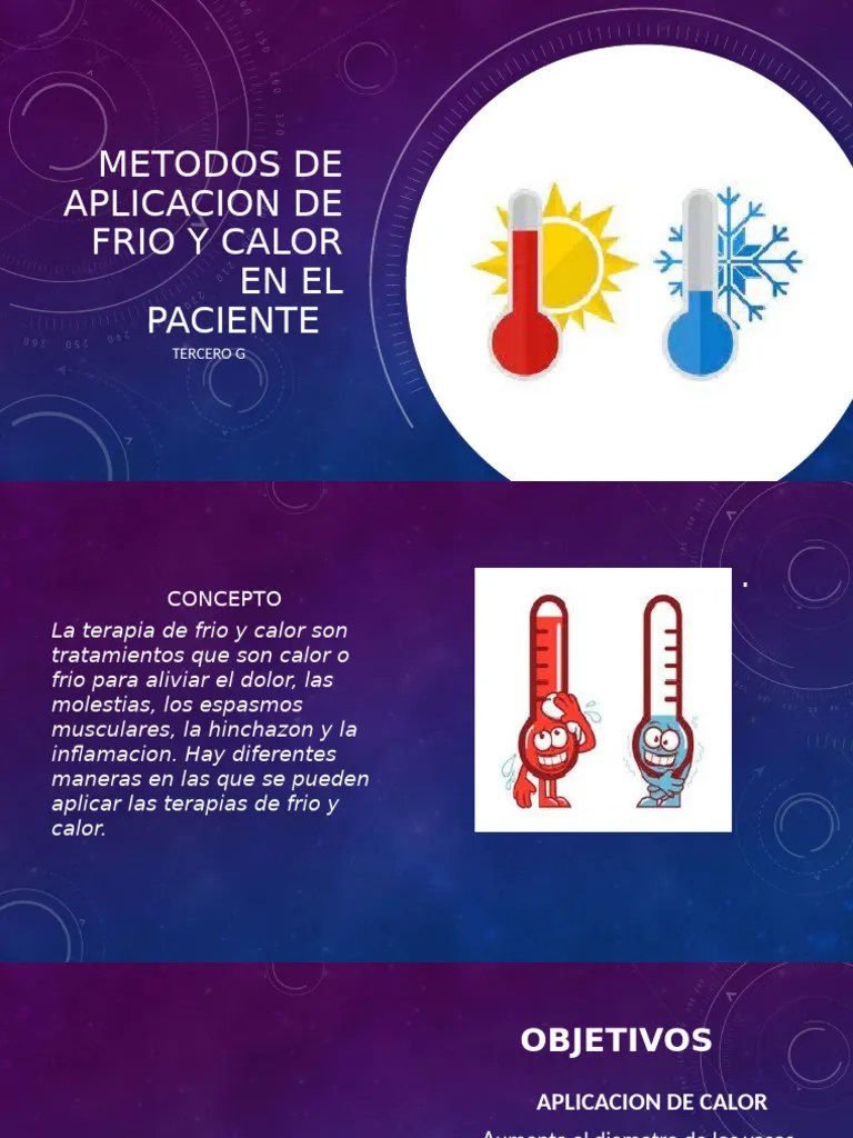 APLICACION DE FRIO Y CALOR | PDF