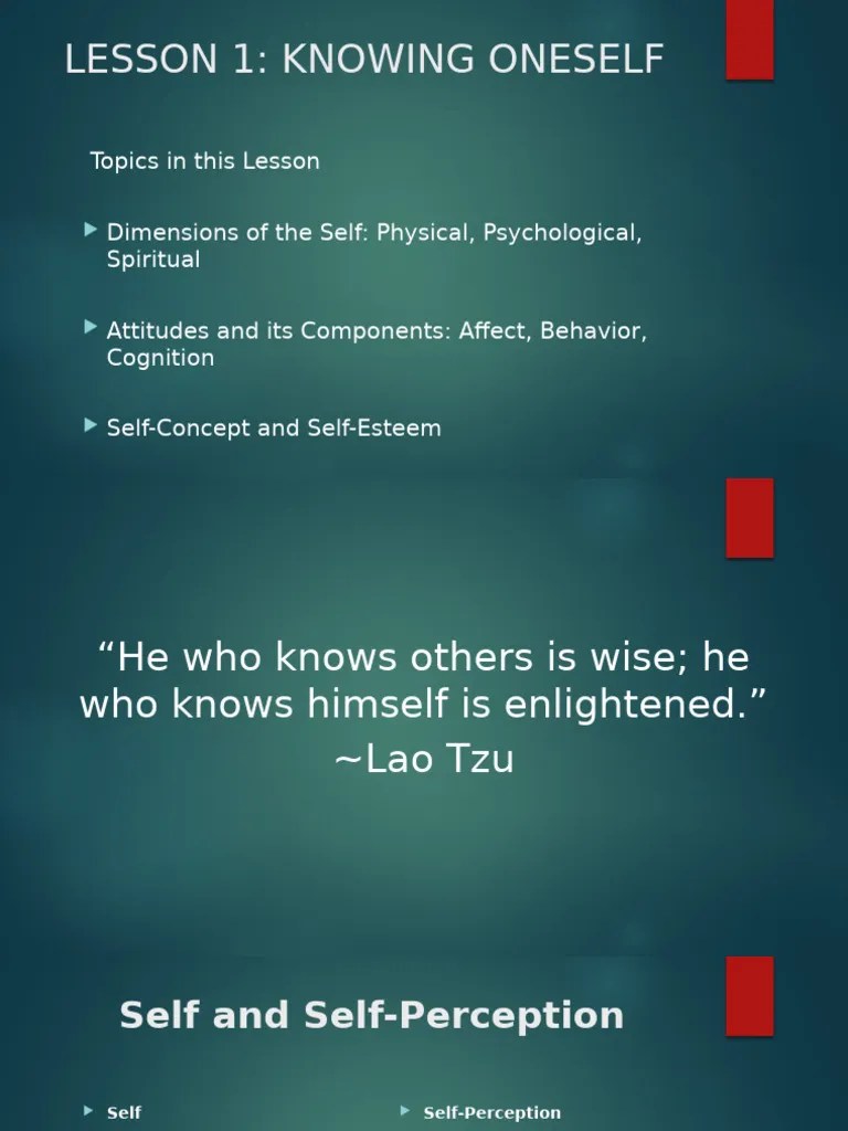 Lesson 1 Knowing And Understanding Oneself Pdf Self Concept - Minimal Picture Collection - 4K Quality