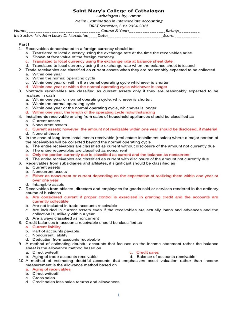 Intermediate-accounting-I | PDF