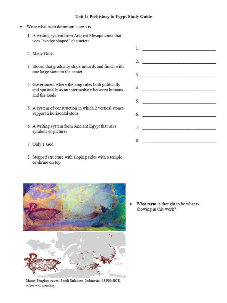 Unit 1 Study Guide | PDF