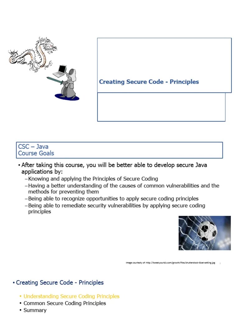 Secure Coding Principles | PDF | Security | Computer Security