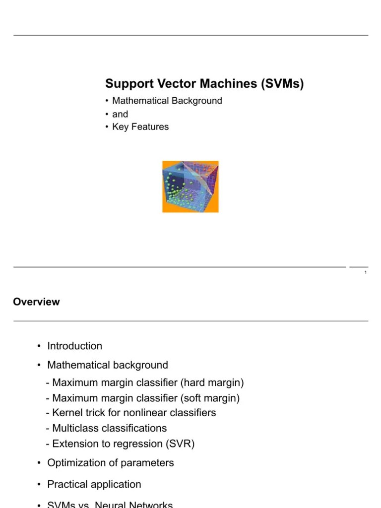 Introduction Of Support Vector Machines | PDF