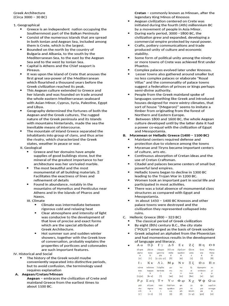 Greek Architecture | PDF