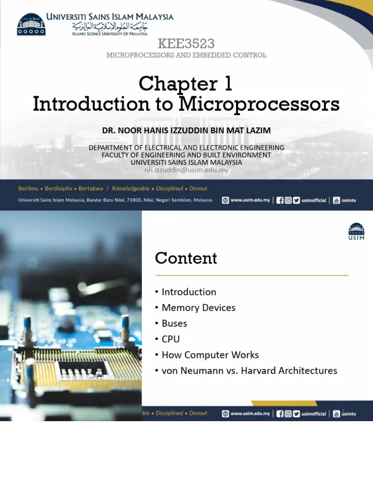 Chapter 01 Introduction To Microprocessors (Student) | PDF
