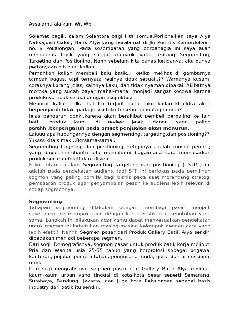 Segmenting Targeting Dan Positioning | PDF