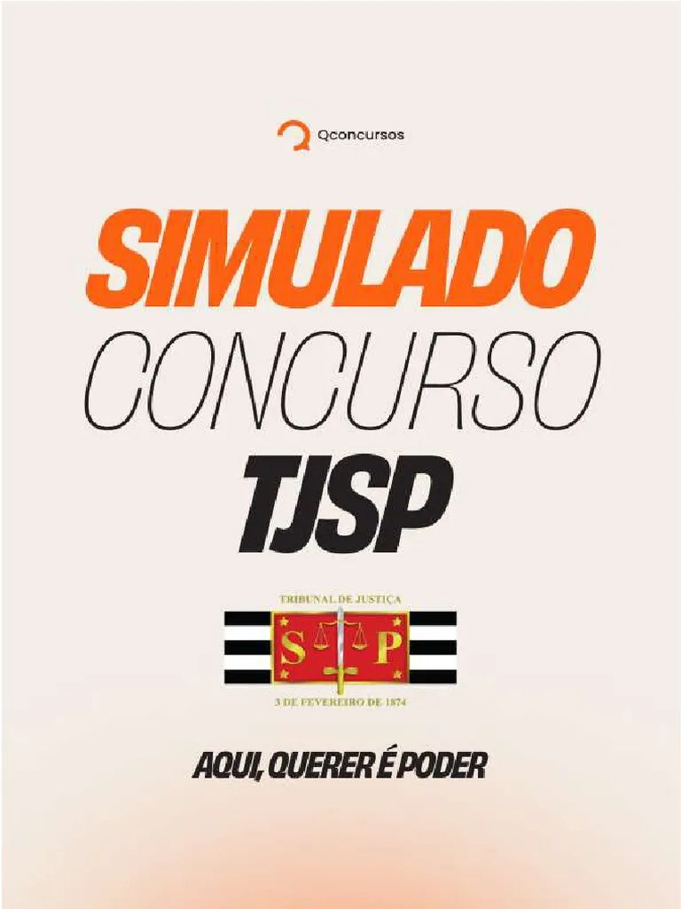 Vunesp 2024 TJ SP Escrevente Tecnico Judiciario 1 Simulado Gabarito | PDF | Geração De ...