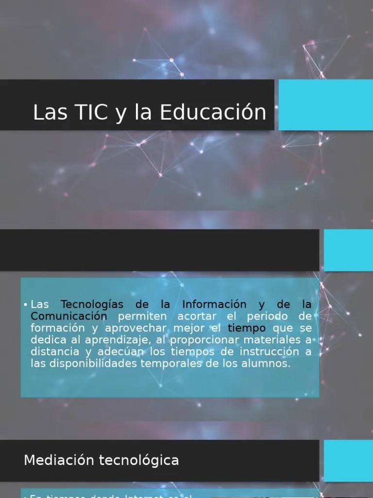Las TIC Y La Educación | PDF