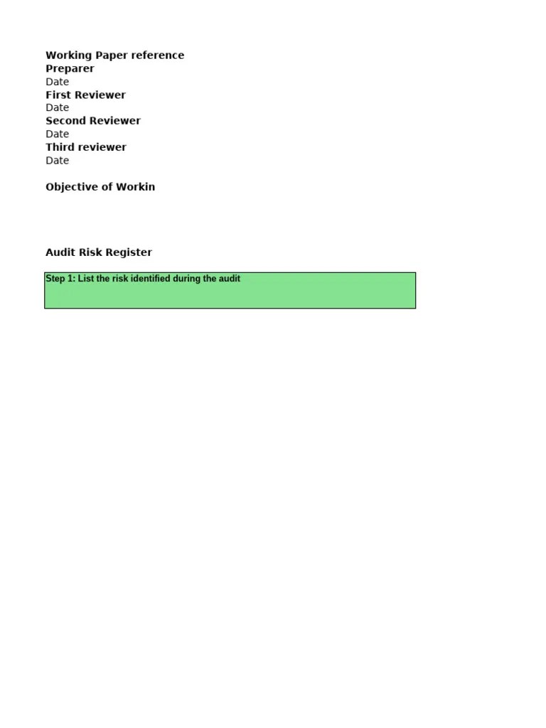 Risk Register Template | PDF | Risk | Audit