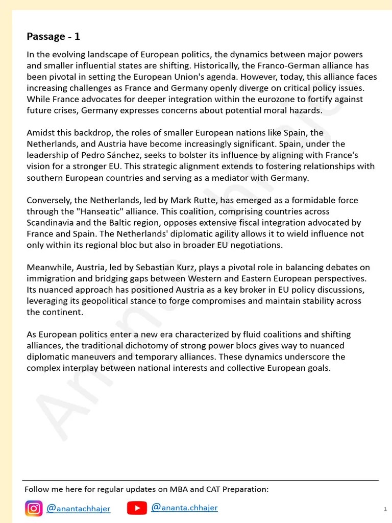 Reading Comprehension Passages | PDF