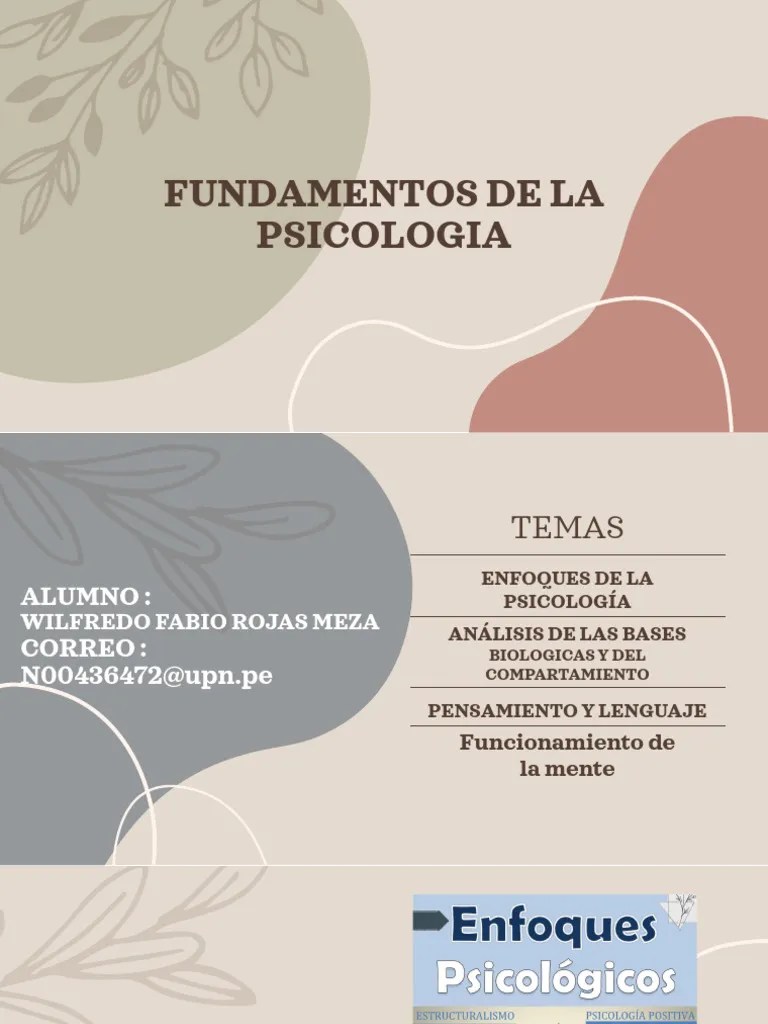 Fundamentos De La Psicologia | PDF