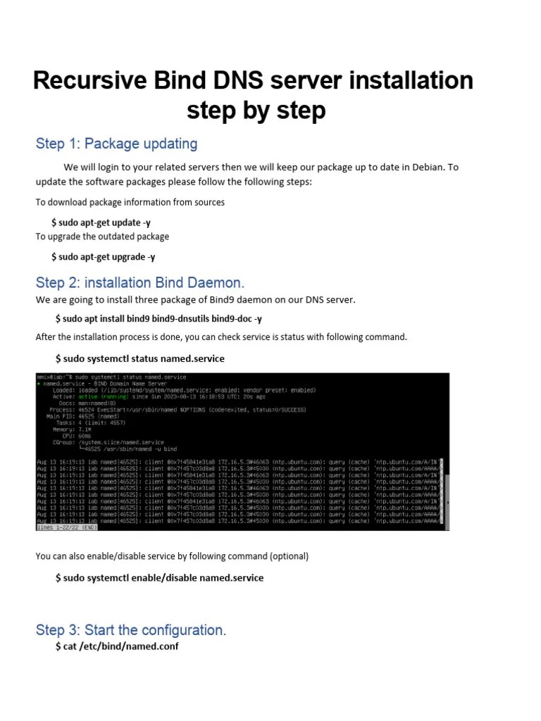 Bind DNS Step By Step | PDF