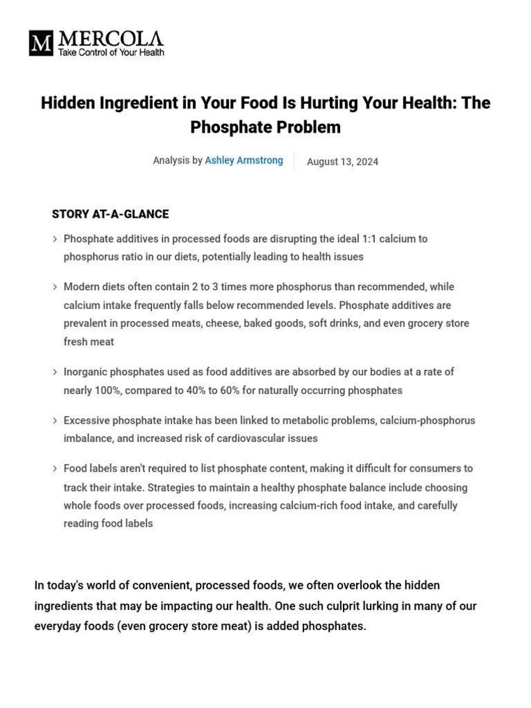 Phosphate-additives-in-food-pdf | PDF