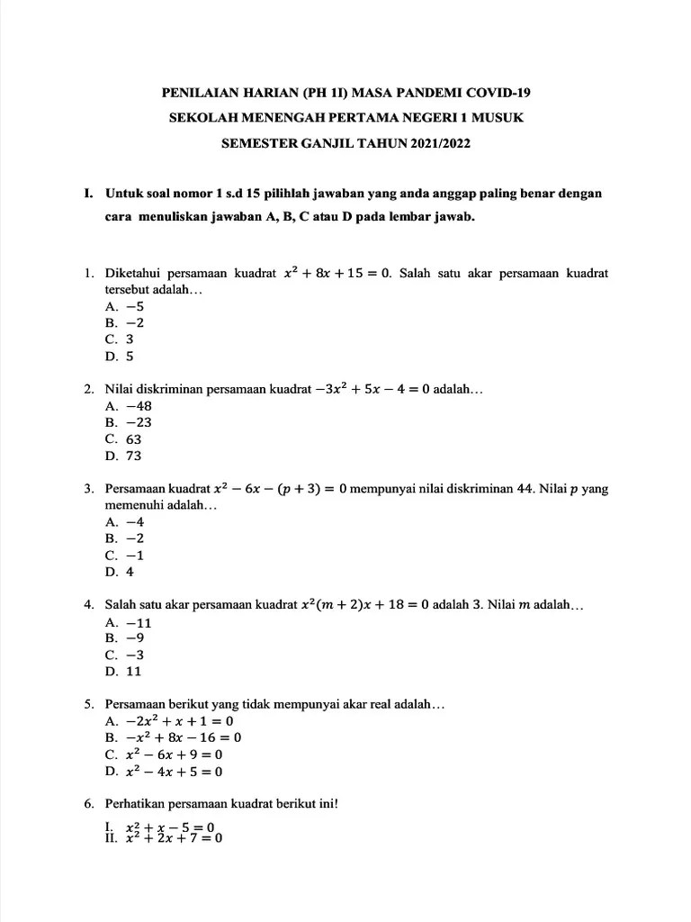 Pdf Ph Bab 2 Kelas 9 Compress Pdf