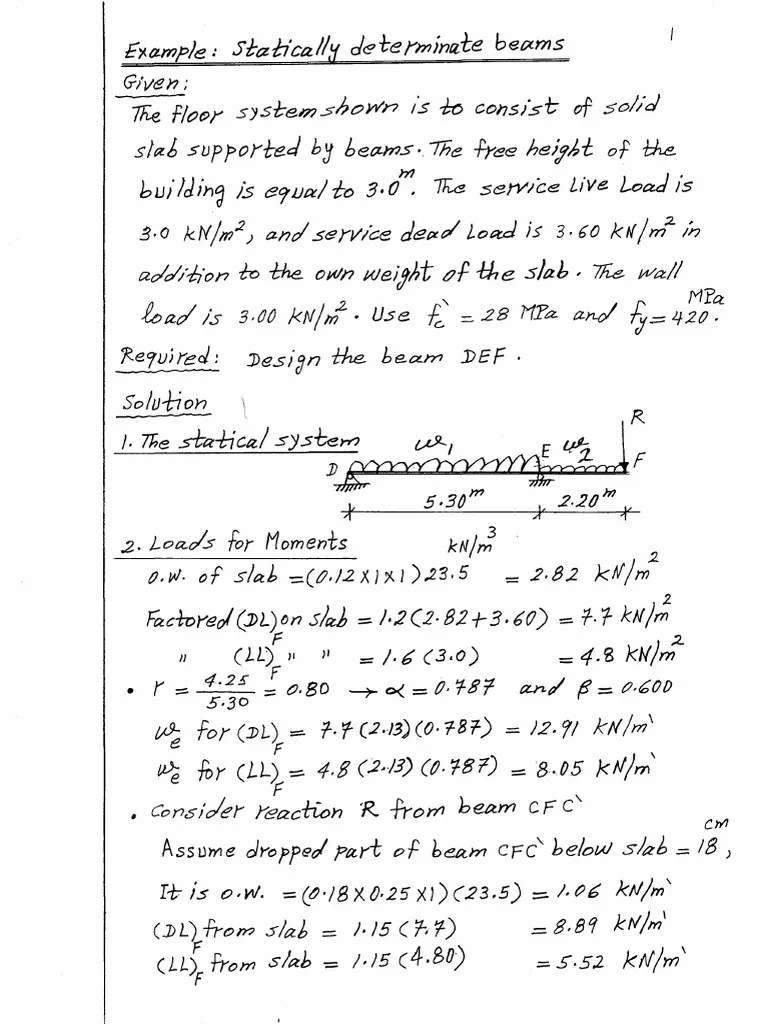 Example-Corrected -Statically Determinate Beams | PDF