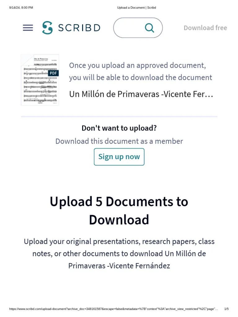 Upload A Document - Scribd | PDF