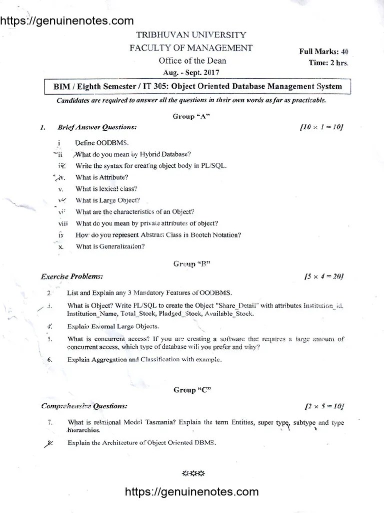 Object-Oriented-Database-Management-2017 | PDF