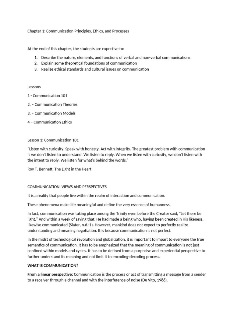 Chapter 1 Lesson 1 | PDF