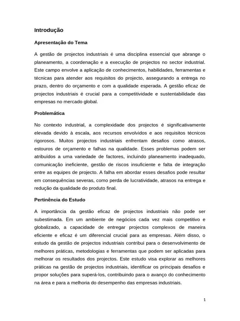 Gestão De Projectos | PDF