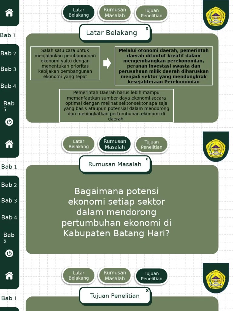 Analisis Sektor Ekonomi Potensial Dalam Mendorong Pertumbuhan Ekonomi Di Kabupaten | PDF