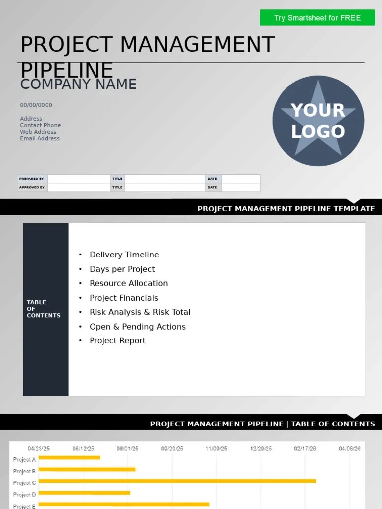 IC Project Management Pipeline 11110 Powerpoint | PDF