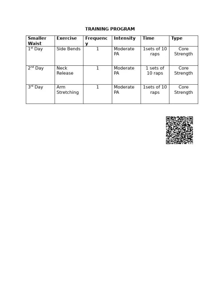 Training Program 1 Pdf