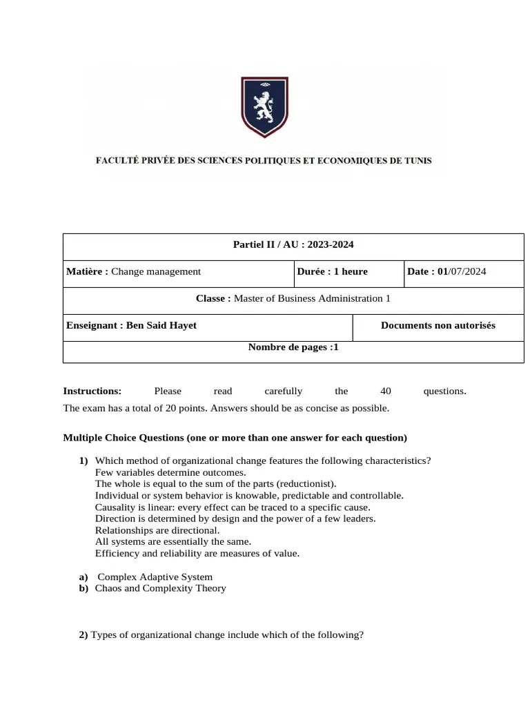 Change Management | PDF