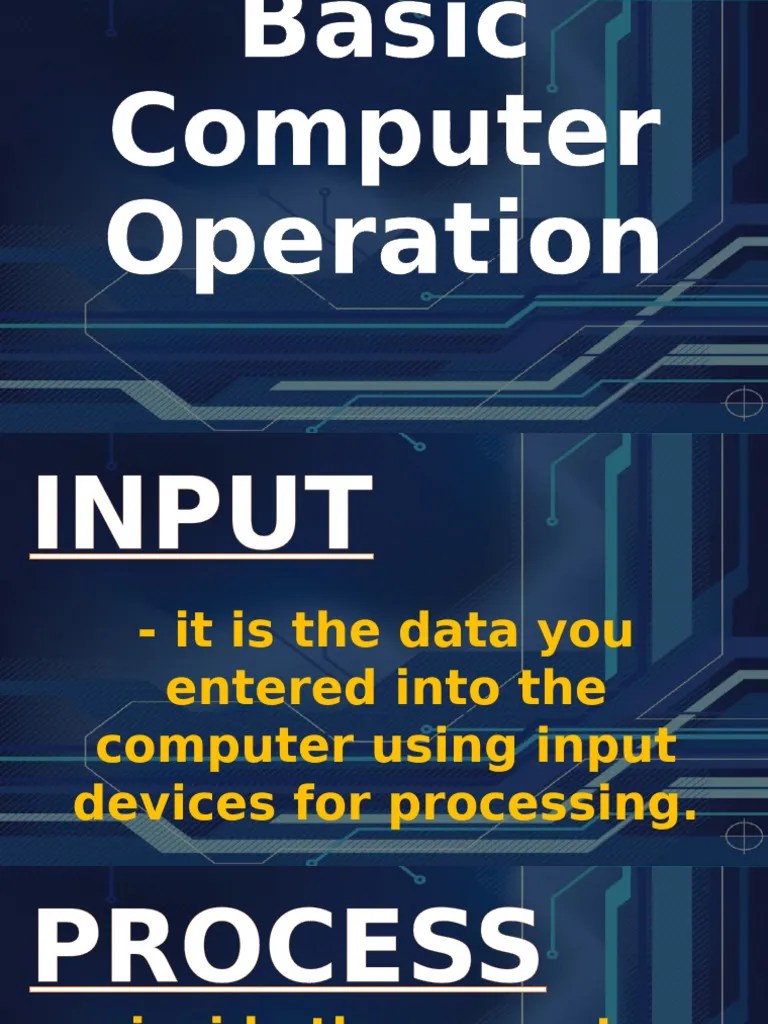 PPT 2 (module 2) - Basic Computer Operation | PDF