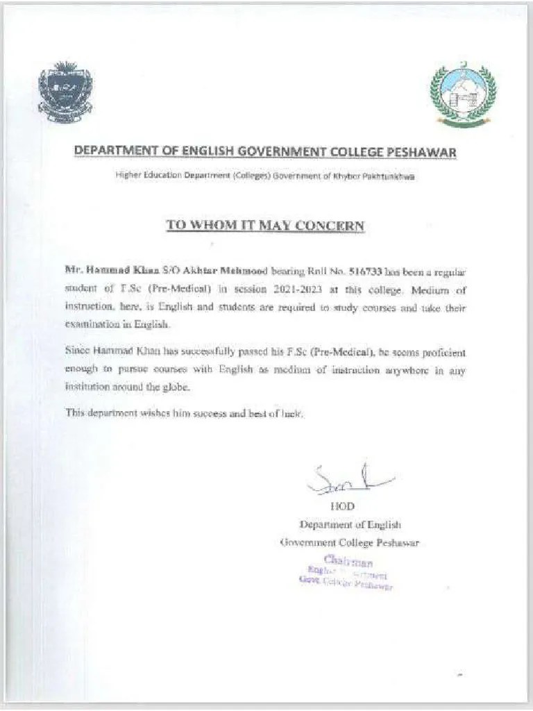 Eng Proficiency Certificate | PDF