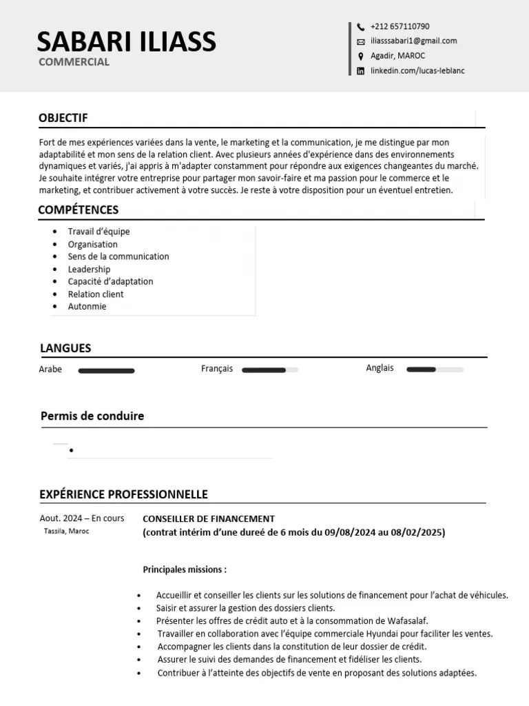 Cv Canadien Français 240905 140623 Pdf