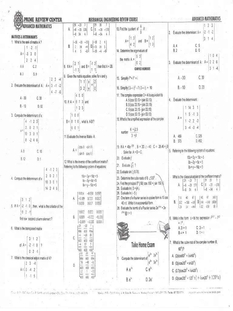 MATH - Advanced Mathematics | PDF