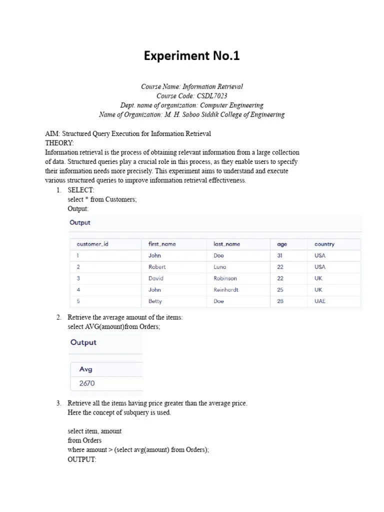 Structured Query Execution For Information Retrieval | PDF