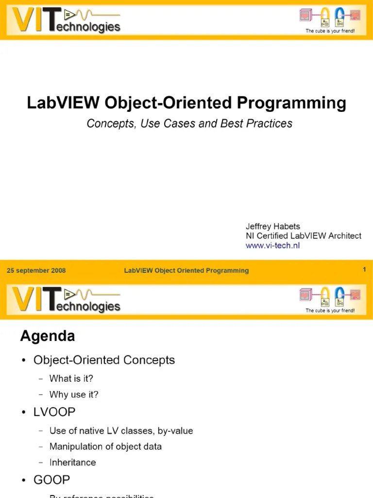 LabVIEW Object-Oriented Programming Basic | PDF