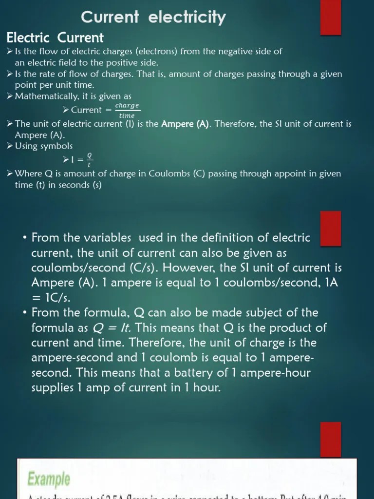 Current Electricity | PDF | Voltage | Electrical Resistance And Conductance