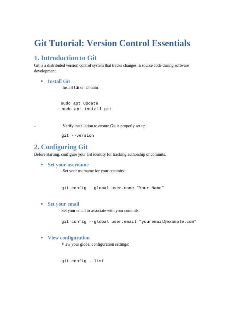 Git_Tutorial | PDF