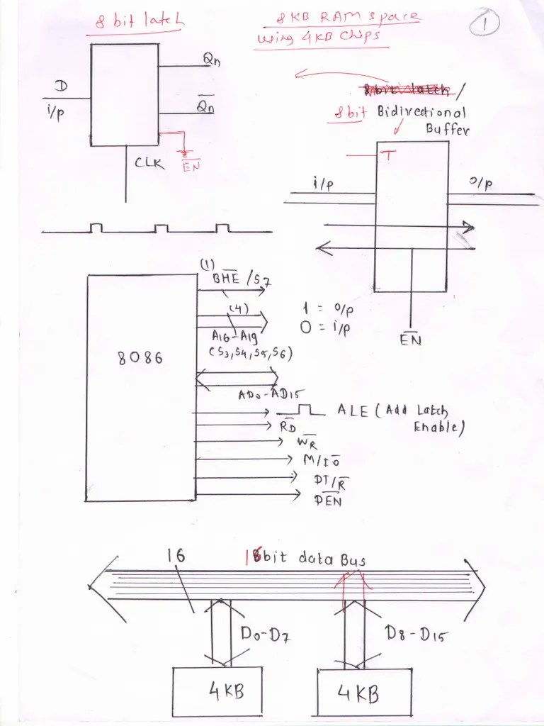 01 Memory Interfacing 8086 | PDF