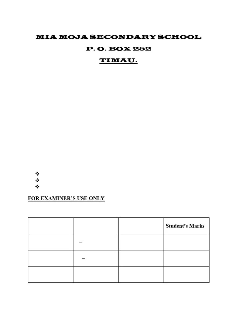 Form Three Agriculture Exam 2023 Pdf Agriculture Cattle