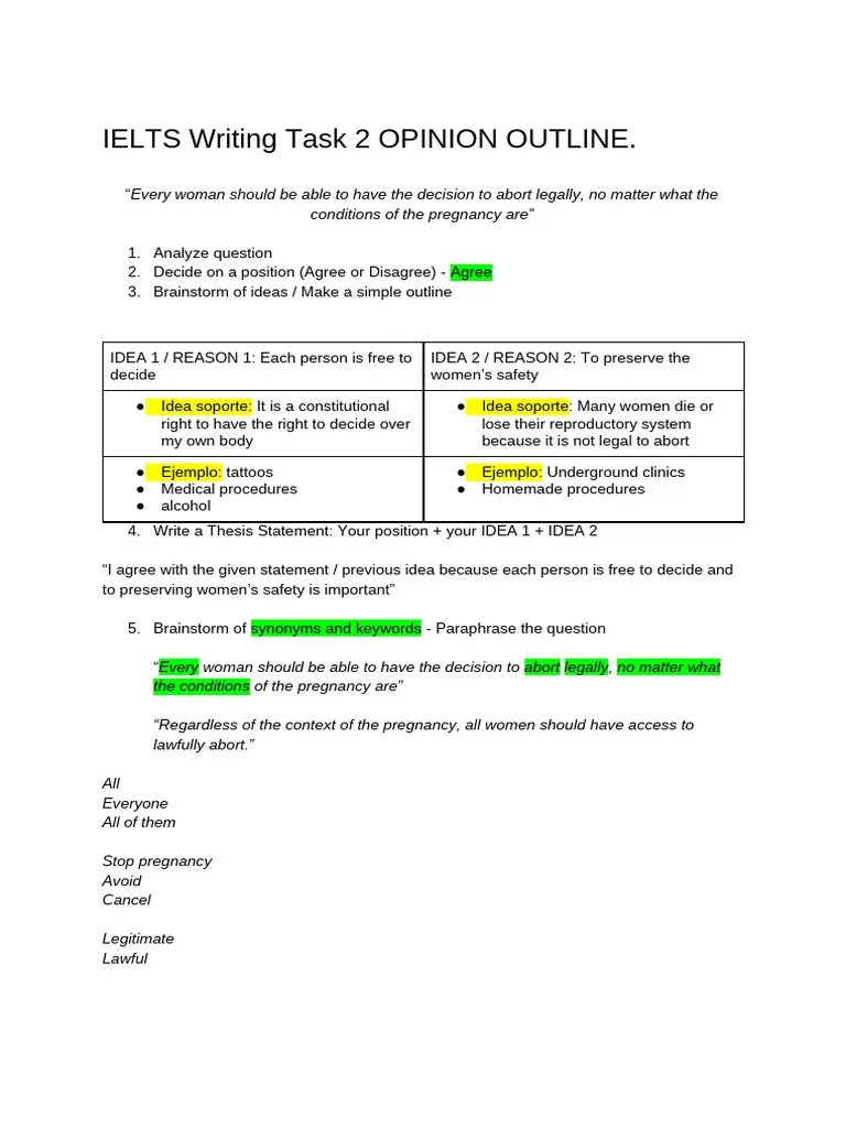IELTS Writing Task 2 Structure - Copia | PDF