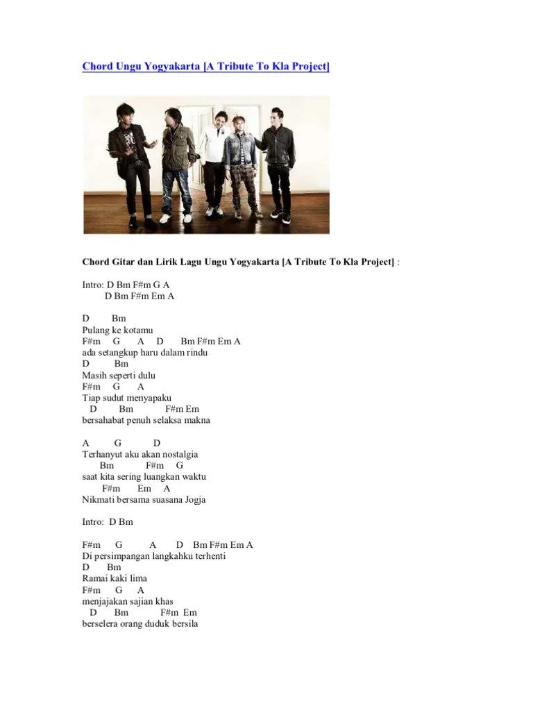 Lirik Lagu Pulang Ke Kotamu Jogja