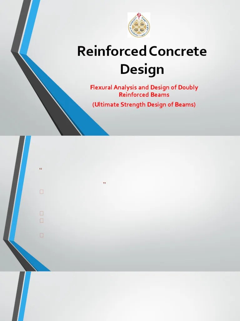 Lectures 7 (Doubly Reinforced Beam Design) | PDF