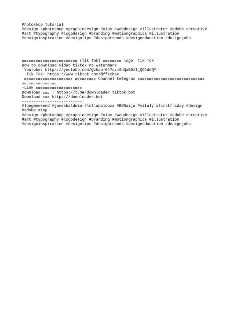 Photoshop Tutorial | PDF