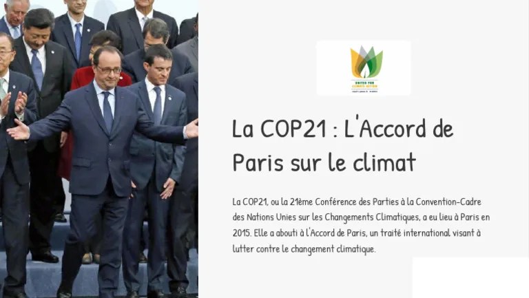 La COP21 LAccord De Paris Sur Le Climat | PDF